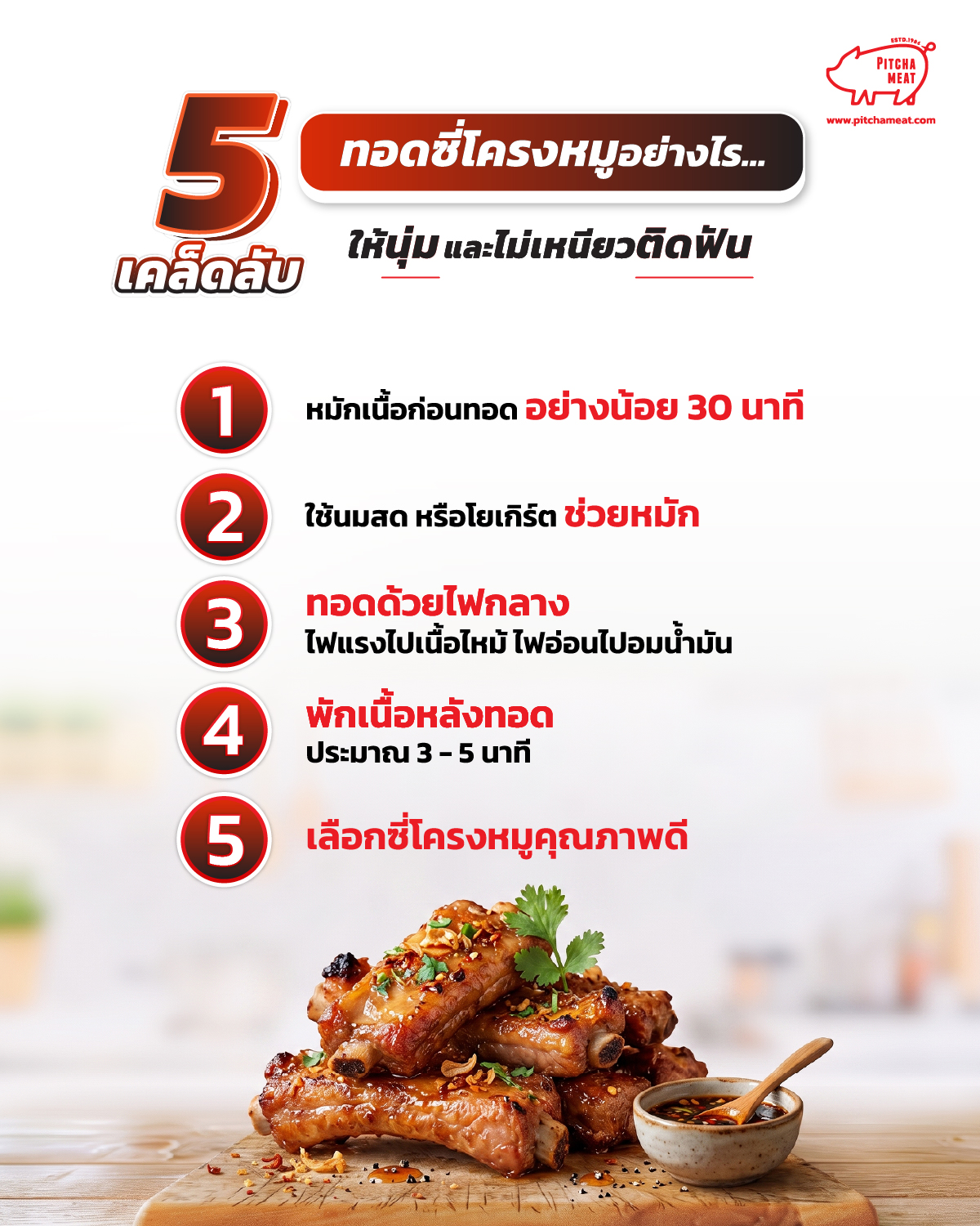 ซี่โครงหมูทอด